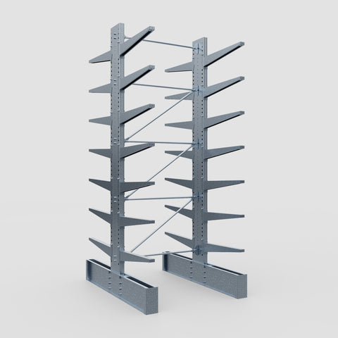 Cantilever Rack - Double Sided - Ultra Heavy Duty - Hot Dip Galvanized - Full Bay - Height 4877mm