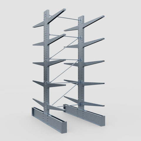 Cantilever Rack - Double Sided - Ultra Heavy Duty - Hot Dip Galvanized - Full Bay - Height 4877mm