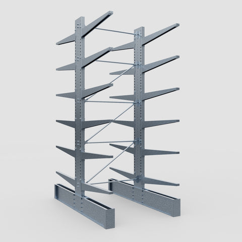 Cantilever Rack - Double Sided - Ultra Heavy Duty - Hot Dip Galvanized - Full Bay - Height 4877mm