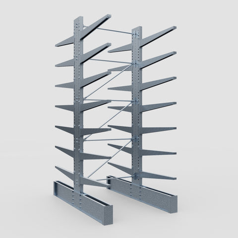 Cantilever Rack - Double Sided - Ultra Heavy Duty - Hot Dip Galvanized - Full Bay - Height 4877mm
