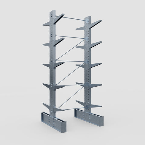 Cantilever Rack - Double Sided - Ultra Heavy Duty - Hot Dip Galvanized - Full Bay - Height 4877mm