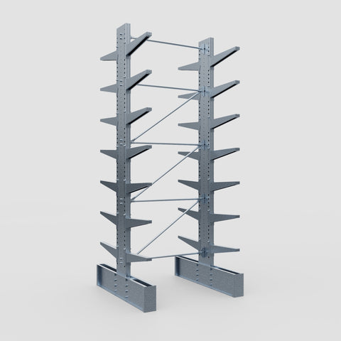 Cantilever Rack - Double Sided - Ultra Heavy Duty - Hot Dip Galvanized - Full Bay - Height 4877mm