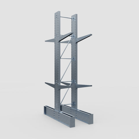 Cantilever Rack - Double Sided - Ultra Heavy Duty - Hot Dip Galvanized - Full Bay - Height 4877mm