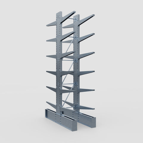 Cantilever Rack - Double Sided - Ultra Heavy Duty - Hot Dip Galvanized - Full Bay - Height 4877mm