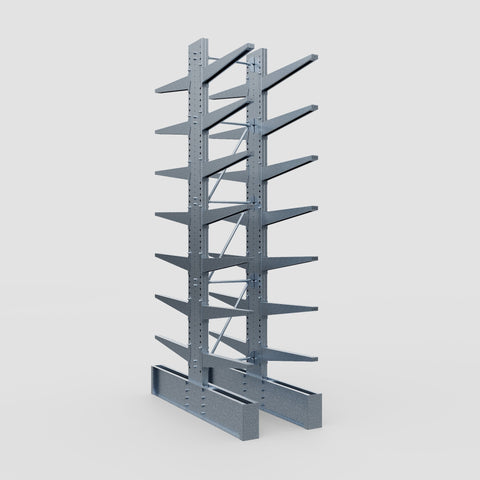Cantilever Rack - Double Sided - Ultra Heavy Duty - Hot Dip Galvanized - Full Bay - Height 4877mm
