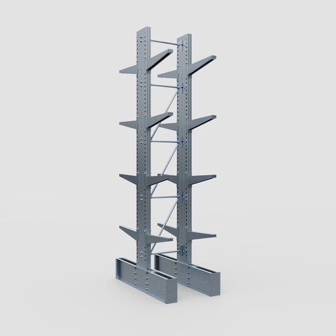 Cantilever Rack - Double Sided - Ultra Heavy Duty - Hot Dip Galvanized - Full Bay - Height 4877mm