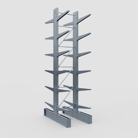 Cantilever Rack - Double Sided - Ultra Heavy Duty - Hot Dip Galvanized - Full Bay - Height 5791mm