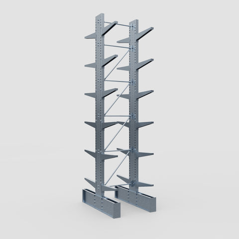 Cantilever Rack - Double Sided - Ultra Heavy Duty - Hot Dip Galvanized - Full Bay - Height 5791mm