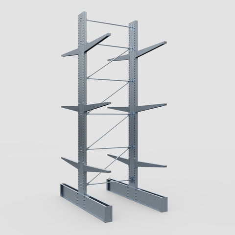 Cantilever Rack - Double Sided - Ultra Heavy Duty - Hot Dip Galvanized - Full Bay - Height 5791mm