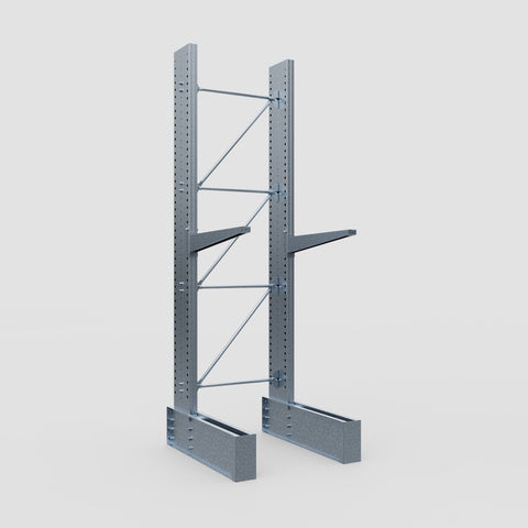 Cantilever Rack - Single Sided - Ultra Heavy Duty - Hot Dip Galvanized - Full Bay - Height 4267mm