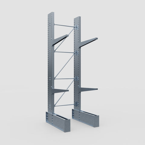 Cantilever Rack - Single Sided - Ultra Heavy Duty - Hot Dip Galvanized - Full Bay - Height 4267mm