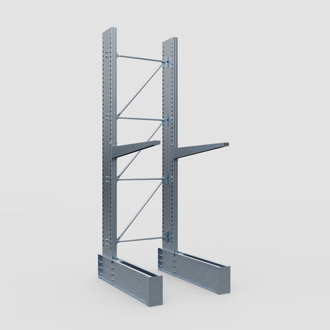 Cantilever Rack - Single Sided - Ultra Heavy Duty - Hot Dip Galvanized - Full Bay - Height 4267mm