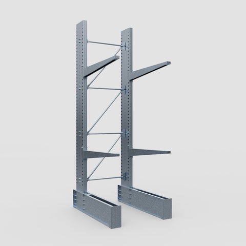 Cantilever Rack - Single Sided - Ultra Heavy Duty - Hot Dip Galvanized - Full Bay - Height 4267mm