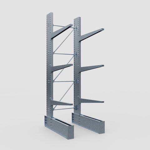 Cantilever Rack - Single Sided - Ultra Heavy Duty - Hot Dip Galvanized - Full Bay - Height 4267mm