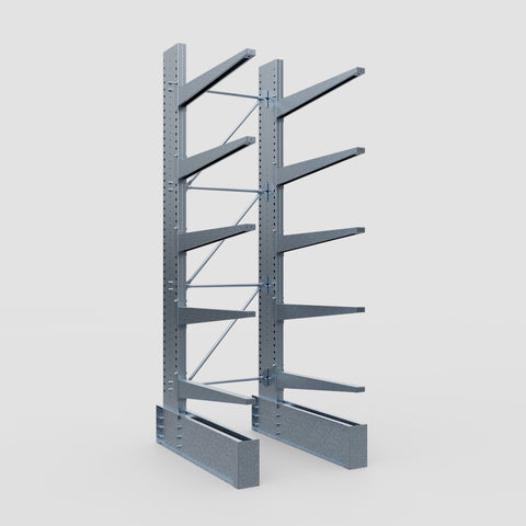 Cantilever Rack - Single Sided - Ultra Heavy Duty - Hot Dip Galvanized - Full Bay - Height 4267mm