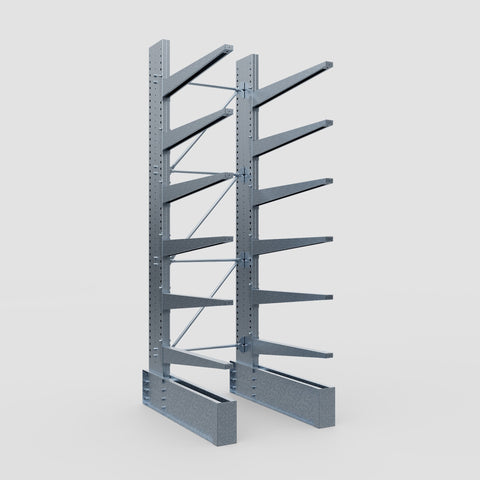 Cantilever Rack - Single Sided - Ultra Heavy Duty - Hot Dip Galvanized - Full Bay - Height 4267mm