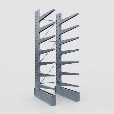 Cantilever Rack - Single Sided - Ultra Heavy Duty - Hot Dip Galvanized - Full Bay - Height 4267mm