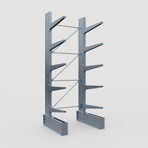 Cantilever Rack - Single Sided - Ultra Heavy Duty - Hot Dip Galvanized - Full Bay - Height 4267mm