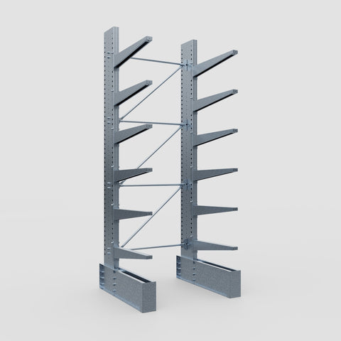 Cantilever Rack - Single Sided - Ultra Heavy Duty - Hot Dip Galvanized - Full Bay - Height 4267mm