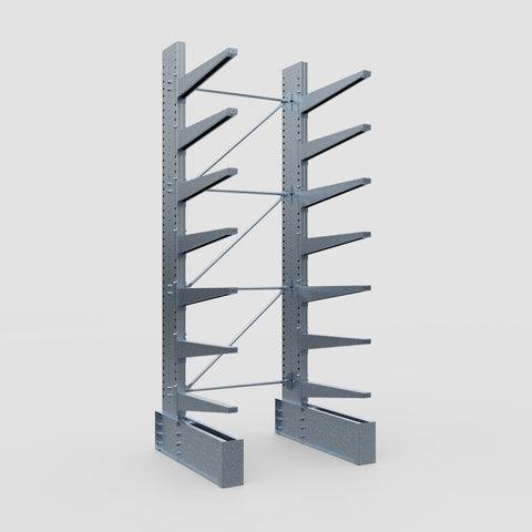 Cantilever Rack - Single Sided - Ultra Heavy Duty - Hot Dip Galvanized - Full Bay - Height 4267mm