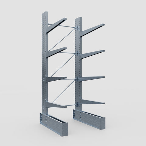 Cantilever Rack - Single Sided - Ultra Heavy Duty - Hot Dip Galvanized - Full Bay - Height 4267mm