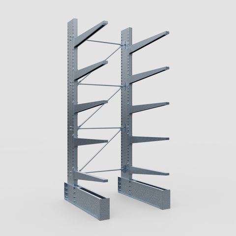 Cantilever Rack - Single Sided - Ultra Heavy Duty - Hot Dip Galvanized - Full Bay - Height 4267mm