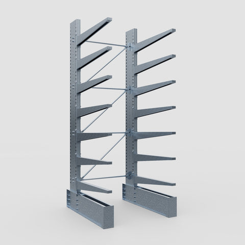 Cantilever Rack - Single Sided - Ultra Heavy Duty - Hot Dip Galvanized - Full Bay - Height 4267mm