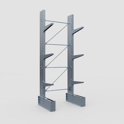 Cantilever Rack - Single Sided - Ultra Heavy Duty - Hot Dip Galvanized - Full Bay - Height 4267mm