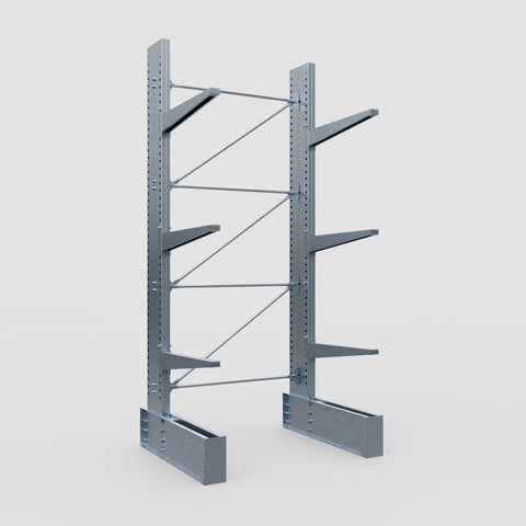 Cantilever Rack - Single Sided - Ultra Heavy Duty - Hot Dip Galvanized - Full Bay - Height 4267mm