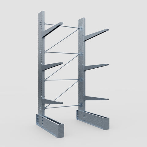 Cantilever Rack - Single Sided - Ultra Heavy Duty - Hot Dip Galvanized - Full Bay - Height 4267mm