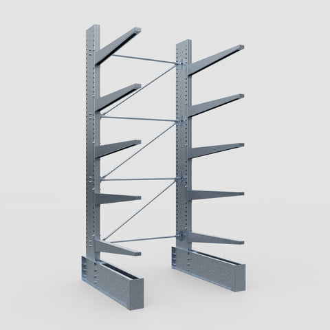 Cantilever Rack - Single Sided - Ultra Heavy Duty - Hot Dip Galvanized - Full Bay - Height 4267mm