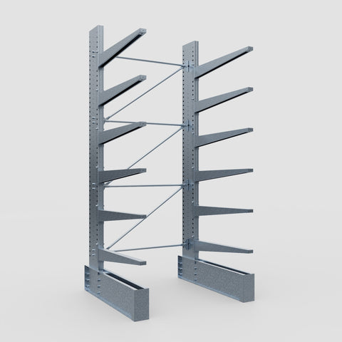 Cantilever Rack - Single Sided - Ultra Heavy Duty - Hot Dip Galvanized - Full Bay - Height 4267mm