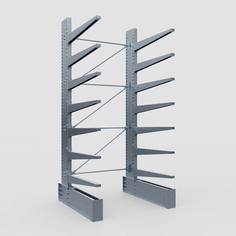 Cantilever Rack - Single Sided - Ultra Heavy Duty - Hot Dip Galvanized - Full Bay - Height 4267mm