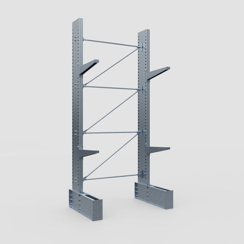 Cantilever Rack - Single Sided - Ultra Heavy Duty - Hot Dip Galvanized - Full Bay - Height 4267mm