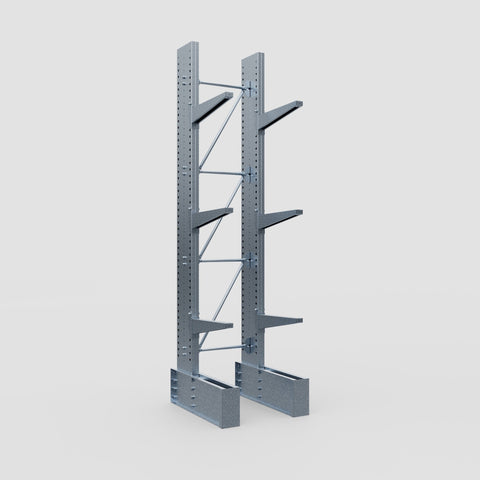 Cantilever Rack - Single Sided - Ultra Heavy Duty - Hot Dip Galvanized - Full Bay - Height 4267mm