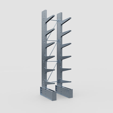 Cantilever Rack - Single Sided - Ultra Heavy Duty - Hot Dip Galvanized - Full Bay - Height 4267mm
