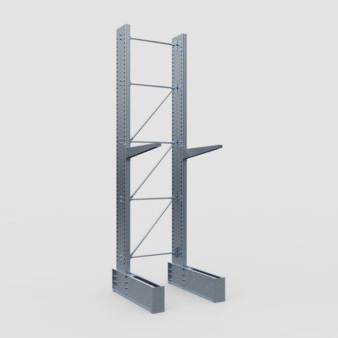Cantilever Rack - Single Sided - Ultra Heavy Duty - Hot Dip Galvanized - Full Bay - Height 4877mm