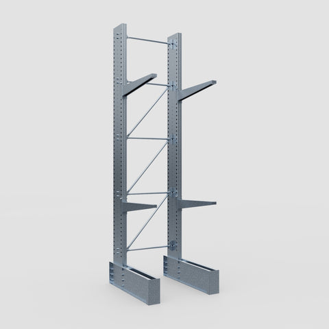 Cantilever Rack - Single Sided - Ultra Heavy Duty - Hot Dip Galvanized - Full Bay - Height 4877mm
