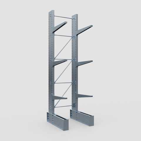 Cantilever Rack - Single Sided - Ultra Heavy Duty - Hot Dip Galvanized - Full Bay - Height 4877mm
