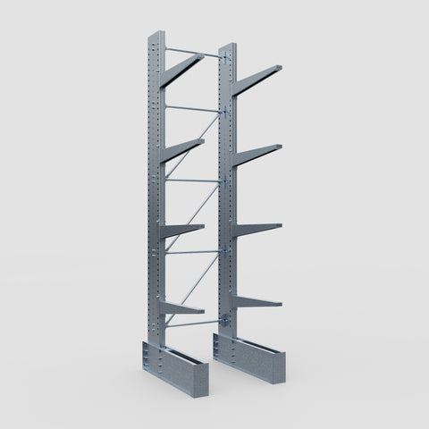 Cantilever Rack - Single Sided - Ultra Heavy Duty - Hot Dip Galvanized - Full Bay - Height 4877mm