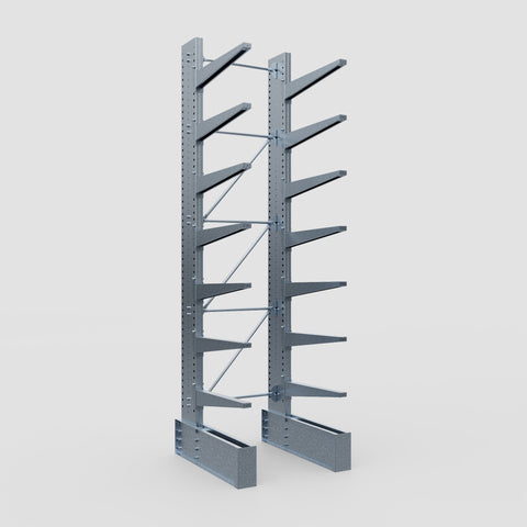 Cantilever Rack - Single Sided - Ultra Heavy Duty - Hot Dip Galvanized - Full Bay - Height 4877mm