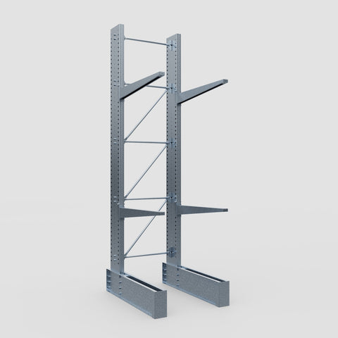Cantilever Rack - Single Sided - Ultra Heavy Duty - Hot Dip Galvanized - Full Bay - Height 4877mm