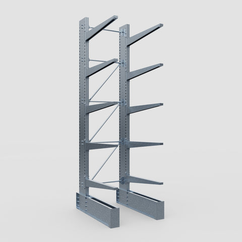 Cantilever Rack - Single Sided - Ultra Heavy Duty - Hot Dip Galvanized - Full Bay - Height 4877mm