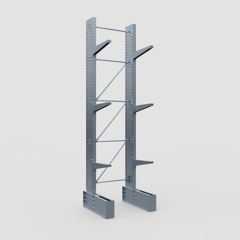Cantilever Rack - Single Sided - Ultra Heavy Duty - Hot Dip Galvanized - Full Bay - Height 4877mm