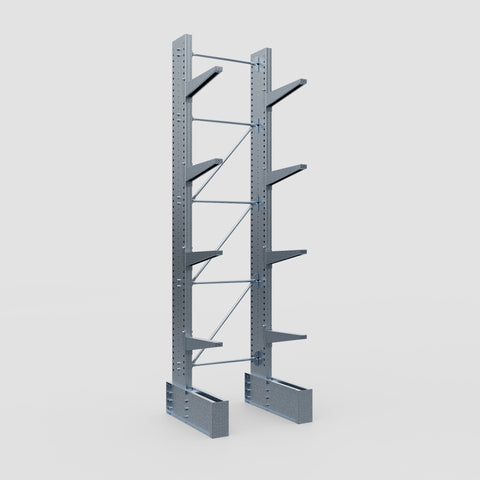 Cantilever Rack - Single Sided - Ultra Heavy Duty - Hot Dip Galvanized - Full Bay - Height 4877mm