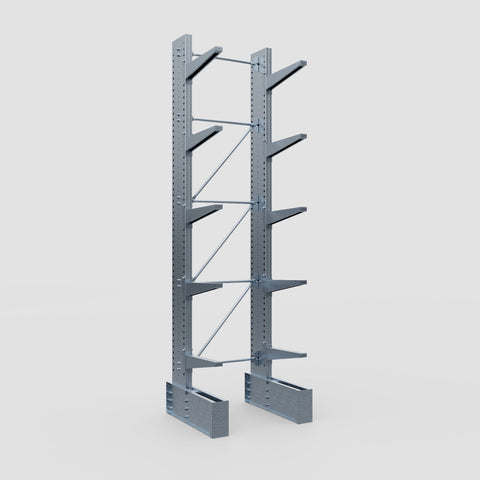 Cantilever Rack - Single Sided - Ultra Heavy Duty - Hot Dip Galvanized - Full Bay - Height 4877mm