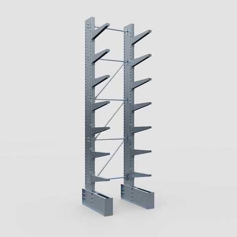 Cantilever Rack - Single Sided - Ultra Heavy Duty - Hot Dip Galvanized - Full Bay - Height 4877mm
