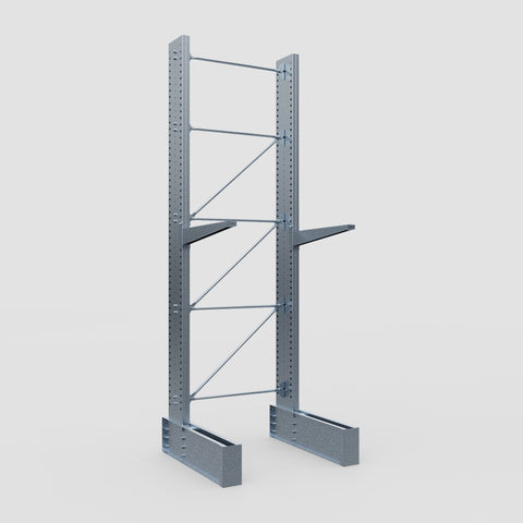 Cantilever Rack - Single Sided - Ultra Heavy Duty - Hot Dip Galvanized - Full Bay - Height 4877mm