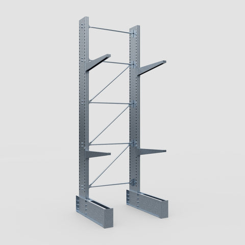 Cantilever Rack - Single Sided - Ultra Heavy Duty - Hot Dip Galvanized - Full Bay - Height 4877mm