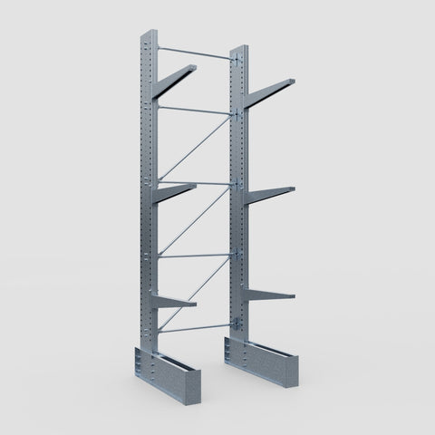 Cantilever Rack - Single Sided - Ultra Heavy Duty - Hot Dip Galvanized - Full Bay - Height 4877mm